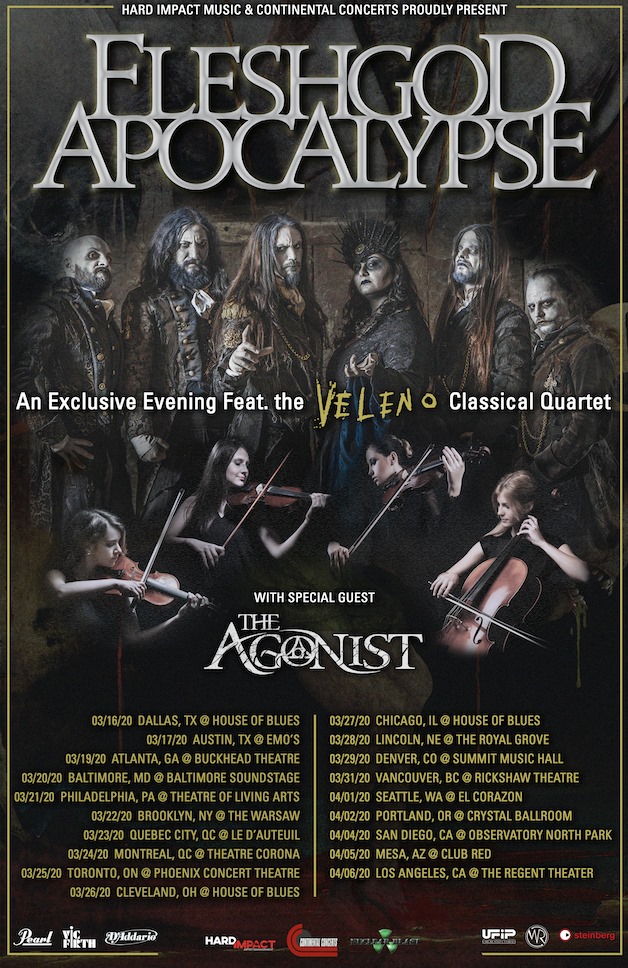 The Agonist to Tour North America in March 2020 Supporting Fleshgod Apocalypse