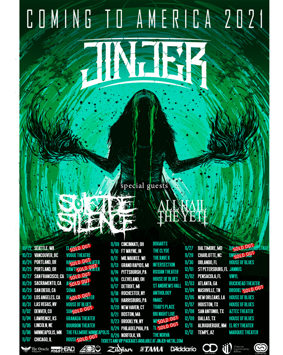 JINJER to Begin North American Tour on October 22 + Wraps Groundbreaking European Tour!