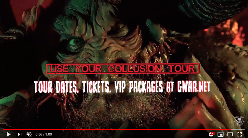 GWAR’s “Use Your Collusion Tour” Kicks Off Tonight in Norfolk, VA