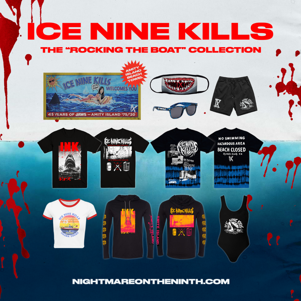 Ice Nine Kills Celebrate 45th Anniversary of JAWS with Mini-Documentary and Special Merch Drop