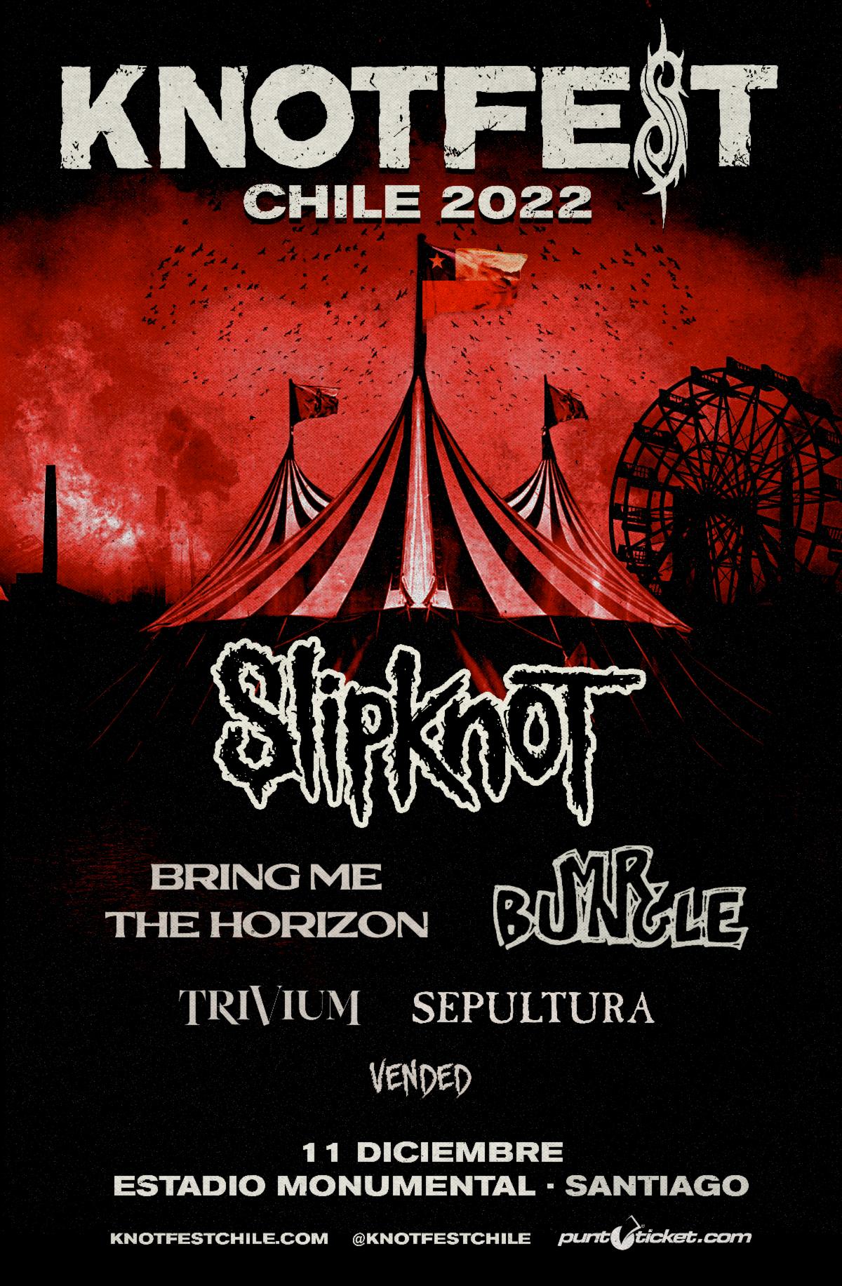 Slipknot Announce Knotfest Los Angeles With with Bring Me The Horizon, Killswitch Engage, Fever 333, Code Orange, Vended And Special Guests, Cherry Bombs
