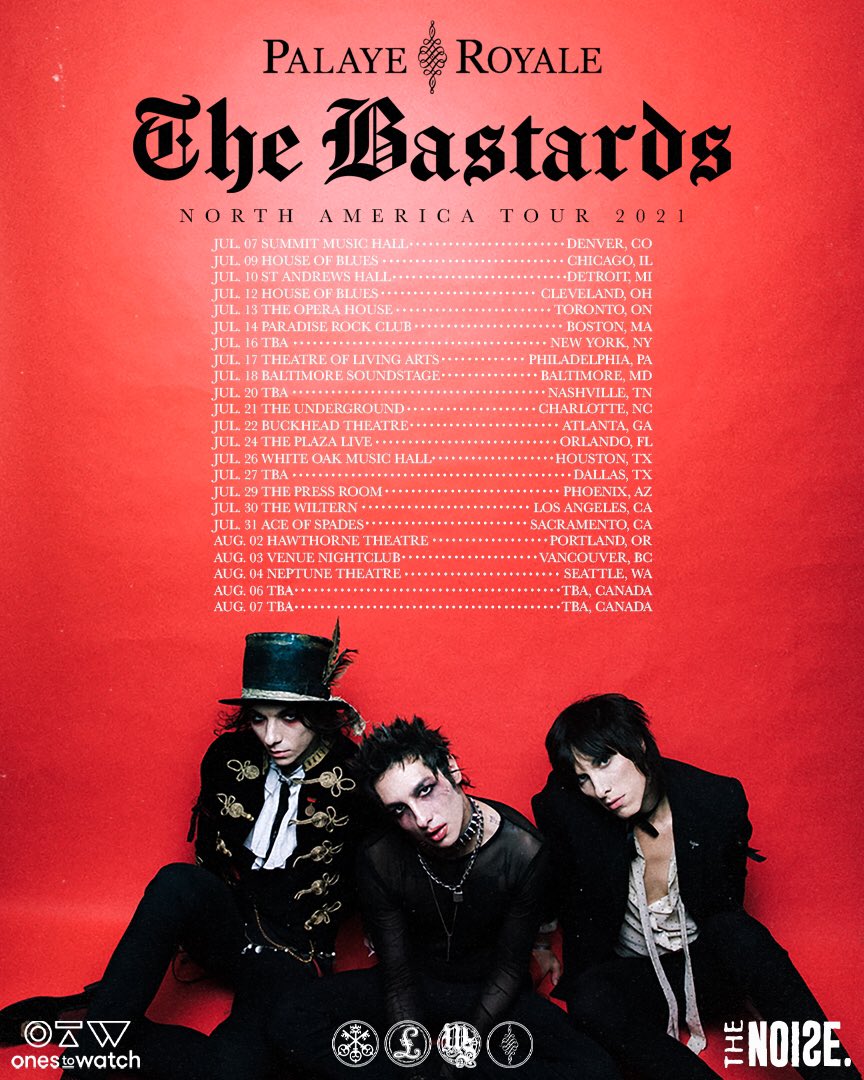 Palaye Royale - Announce "The Bastards" 2021 North America Headline Tour Dates
