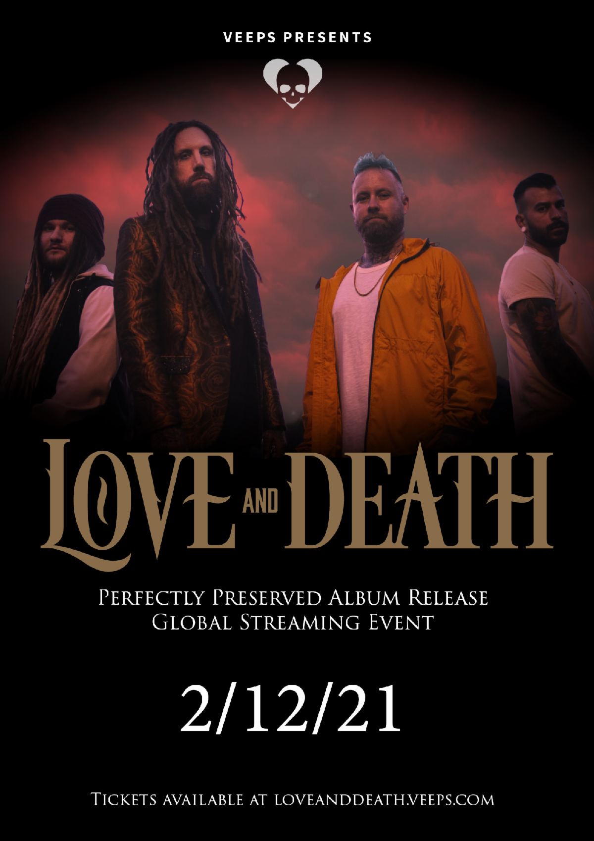 Love and Death 'Perfectly Preserved' Out Now; Album Release Streaming Event Today