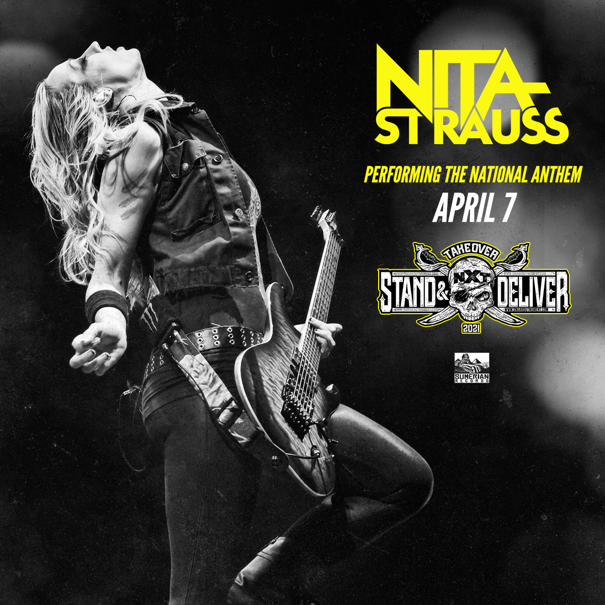 Nita Strauss to Perform National Anthem on NXT Takeover 'Stand & Deliver' Tonight (4/7)