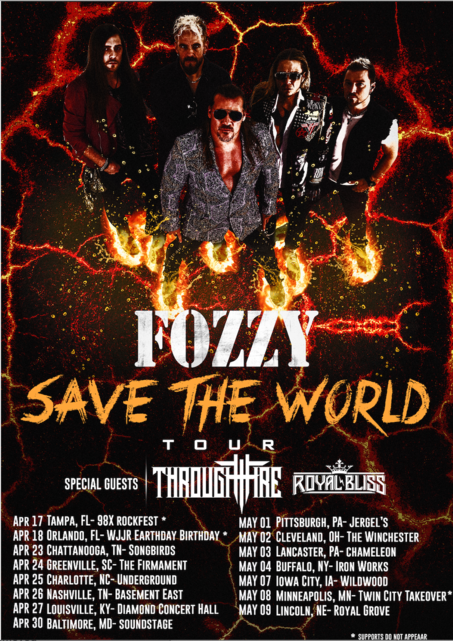 Through Fire Announce Dates With Fozzy; Pay Tribute To Marie Fredriksson