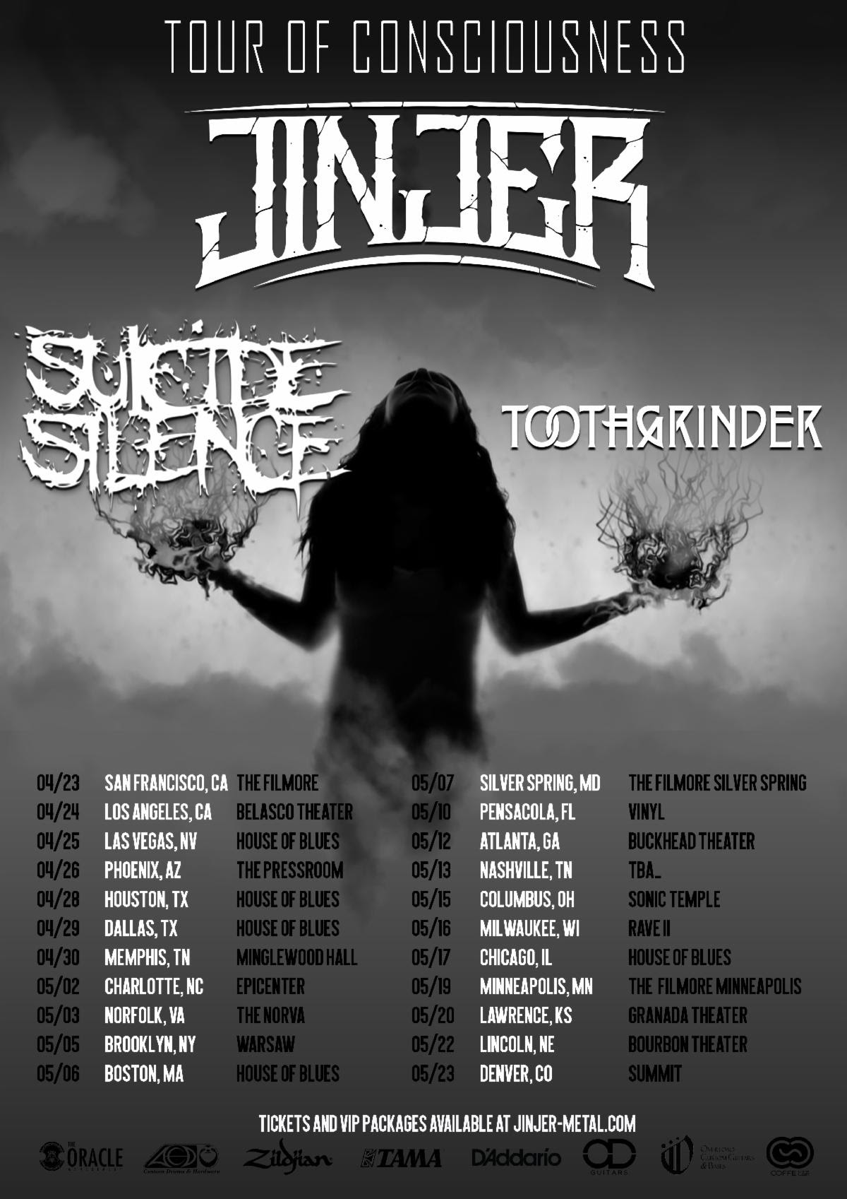 JINJER Announces 2020 North American Headline Tour Dates