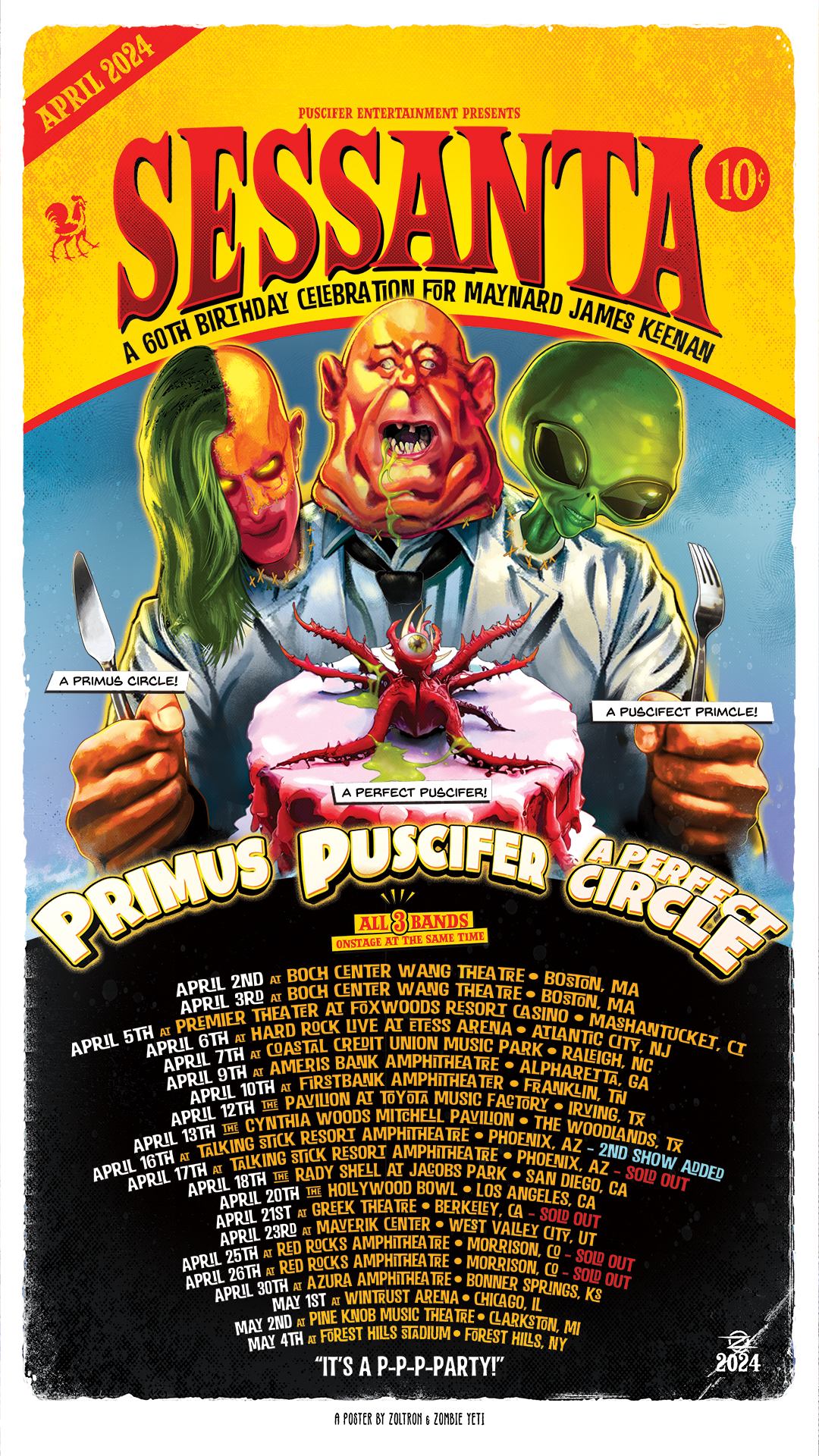 The Sessanta E.P.P.P - New Music from Puscifer, Primus & A Perfect Circle Arrives March 29 via Puscifer Entertainment