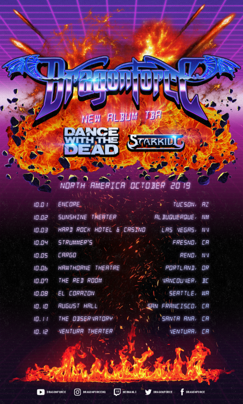 DRAGONFORCE Announces North American Fall Headlining Tour