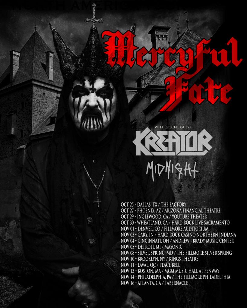 MERCYFUL FATE Announces First North American Headlining Tour In Over Two Decades; Tickets On Sale Friday, September 9th