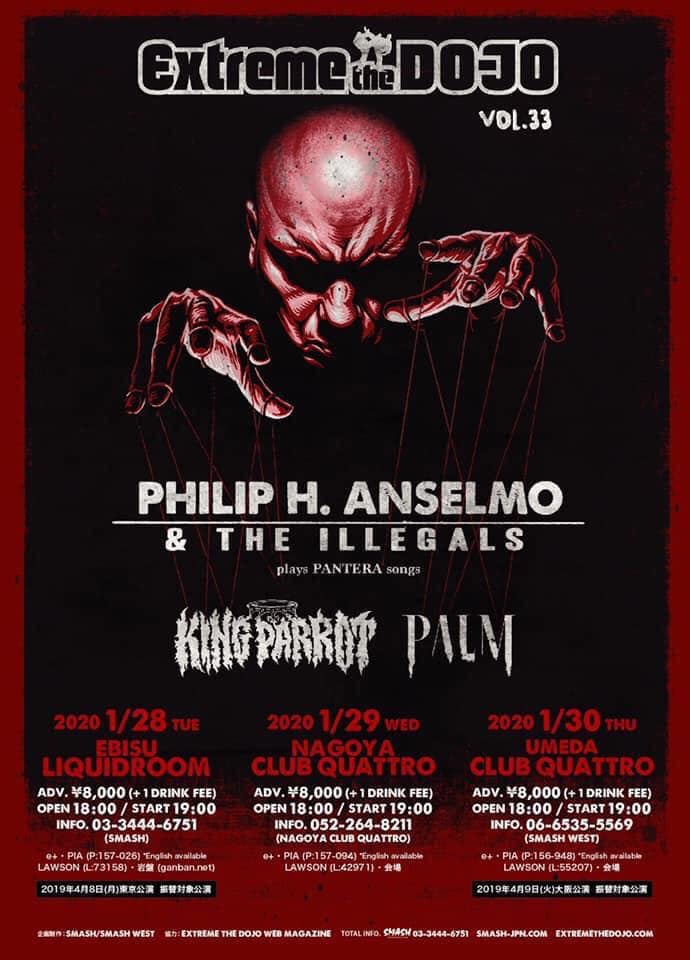 PHILIP H. ANSELMO & THE ILLEGALS To Kick Off Trio Of Live Dates In Japan Next Week + Band To Play UFest, Additional Festival Dates Announced, And More