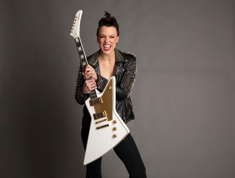 Lzzy Hale Of Halestorm, Epiphone-Ltd. Ed. Lzzy Hale Signature Explorer Outfit-Announced Today; Summer U.S. Trek With Alice Cooper Starts July 17