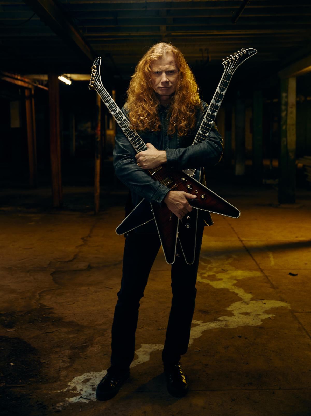 Dave Mustaine: Legendary Founder of the Multi-platinum band Megadeth, Adds Limited Edition Gibson Custom Shop Flying V EXPs to Dave Mustaine Collection
