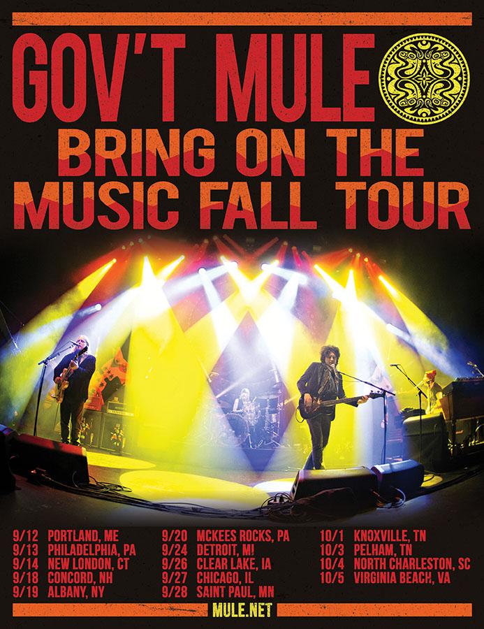 Gov't Mule Announces Bring On The Music Fall Tour