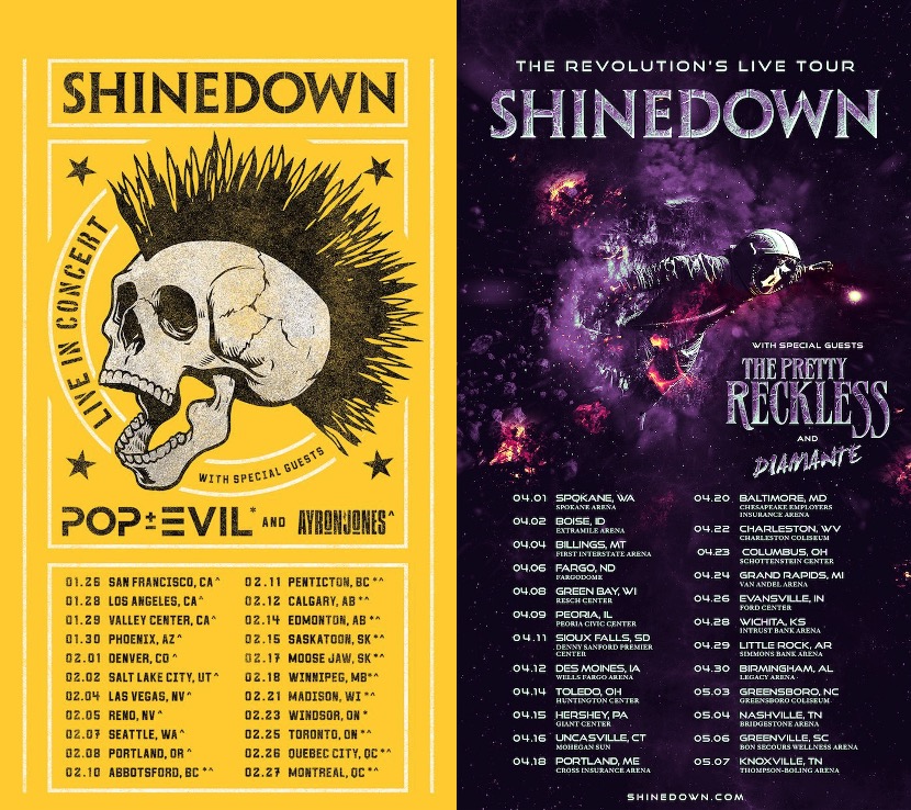 Shinedown Announces The Revolution’s Live Tour