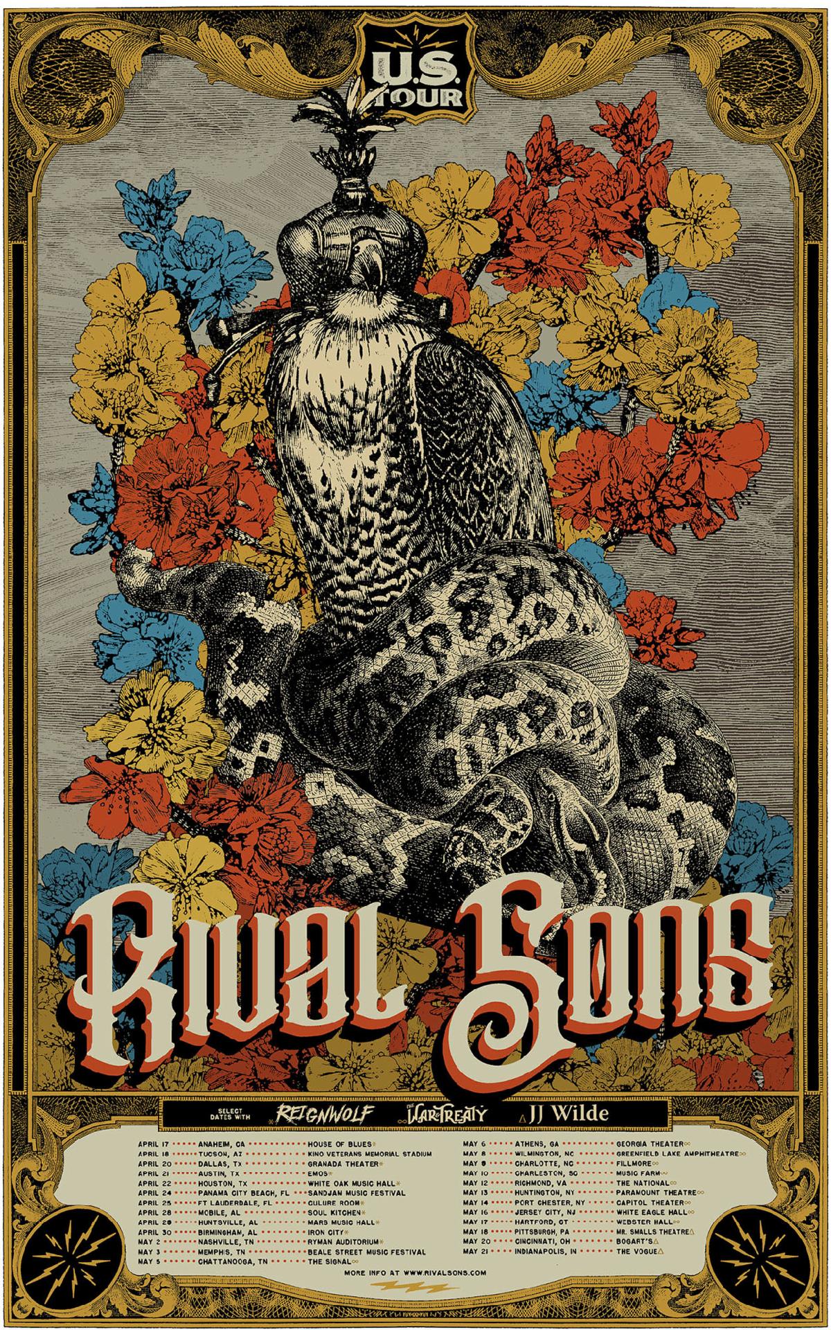 RIVAL SONS ANNOUNCE NEW NORTH AMERICAN TOUR