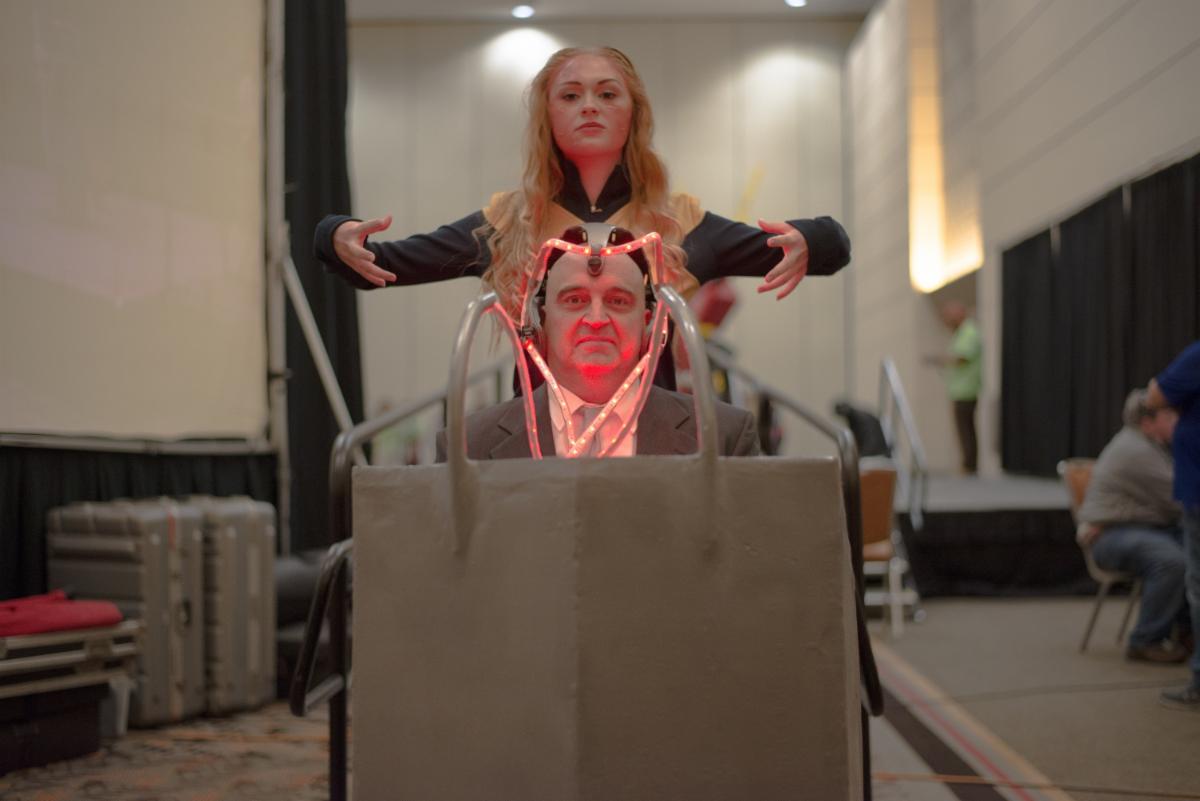 Steve and Taylor Gaven_ Professor X and Jean Grey