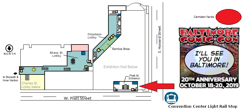 Baltimore Convention Center street map