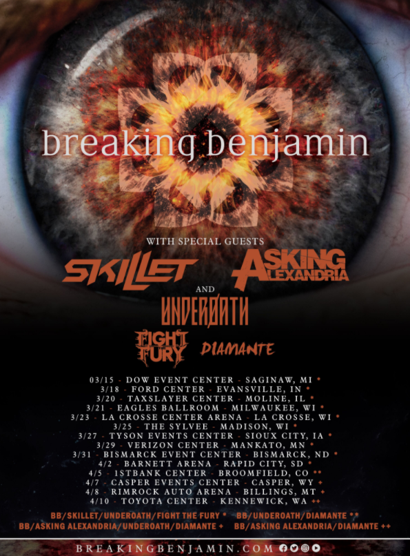 Breaking Benjamin Announces Spring Headline Tour