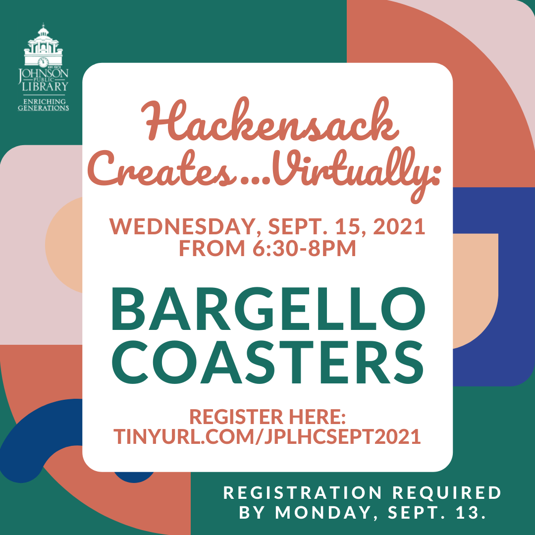 Hackensack Creates...Virtually: Bargello Coasters