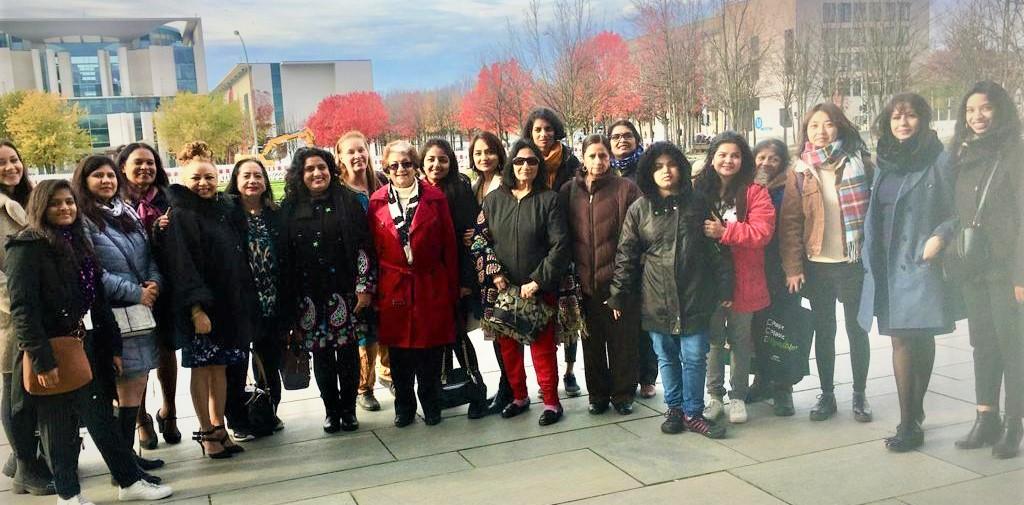 GOPIO women delegates visiting German Bundestag