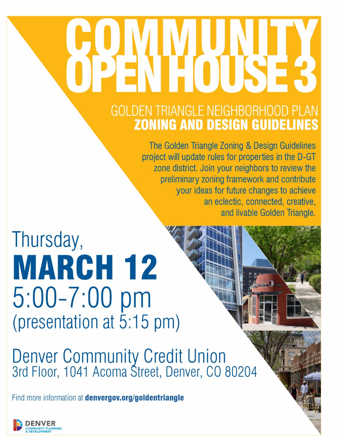 Join us at the Golden Triangle's third community open house