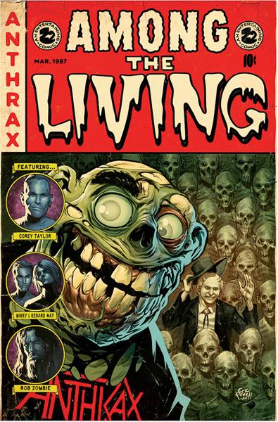 All 4 Classic Anthrax Line Up Contribute to "Among The Living" Graphic Novel
