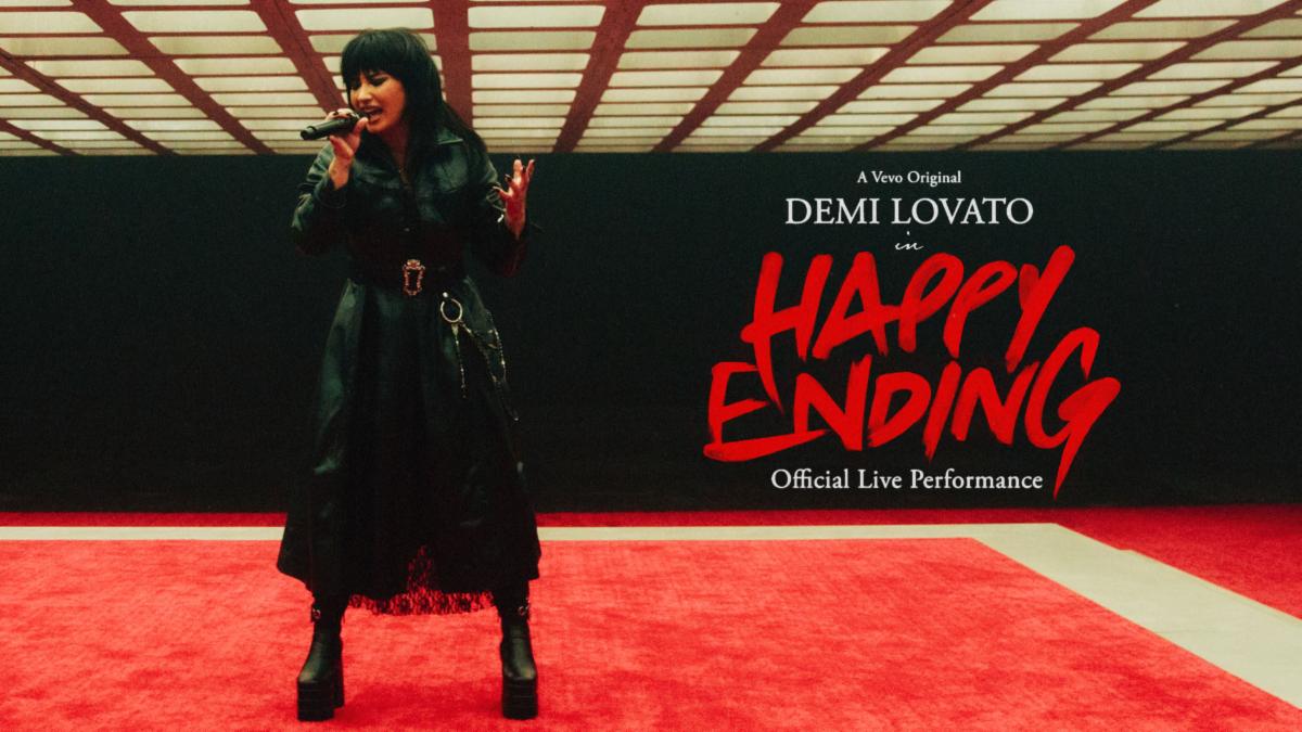 Demi Lovato releases Vevo Official Live Performance of "HAPPY ENDING"
