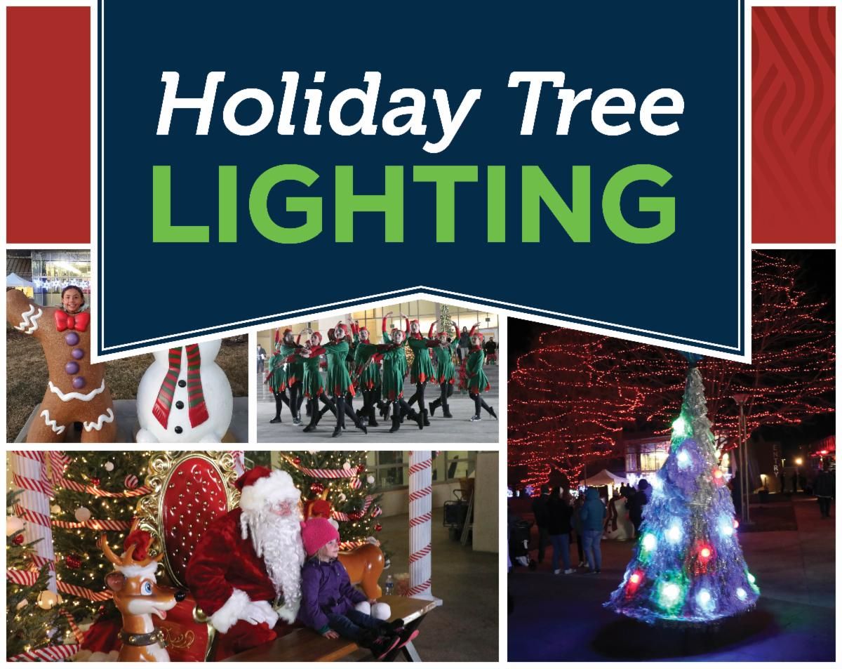 These images of an illuminated tree and Santa and singers and other festivities also link to more information about the Aurora Holiday Tree Lighting