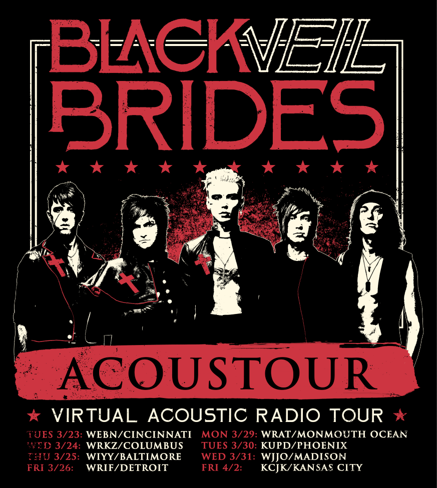 BLACK VEIL BRIDES Announce "Acoustour" - Their First-Ever Virtual Acoustic Radio Tour