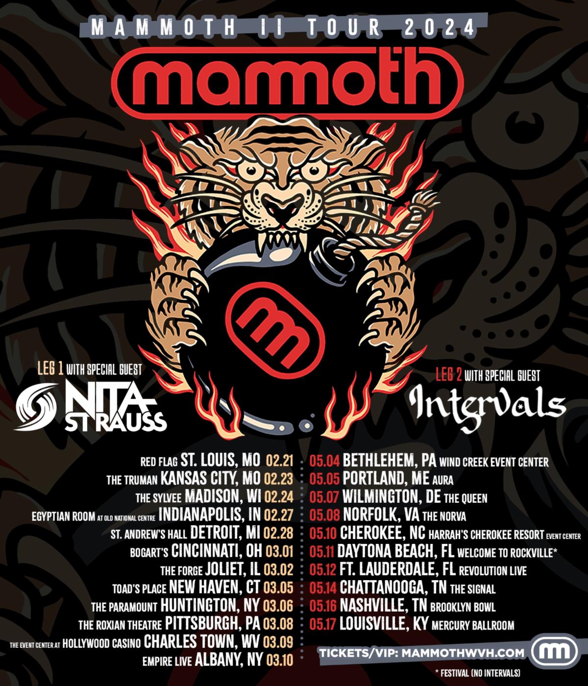 Wolfgang Van Halen’s MAMMOTH WVH Announces 'MAMMOTH II TOUR 2024' Headline Dates