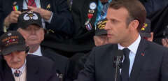 Emmanuel Macron remercie les vétérans du débarquement