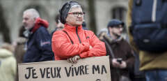Photo d'illustration, lors d’une manifestation contre la réforme des retraites à Nantes, le 9 janvier.