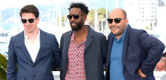 CANNES, FRANCE - MAY 16: (L-R) Christophe Barral, Ladj Ly and Toufik Ayadi attend the photocall for "Les Miserables" during the 72nd annual Cannes Film Festival on May 16, 2019 in Cannes, France. (Photo by Eamonn M. McCormack/Getty Images)
