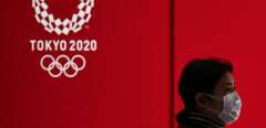 Le logo des jeux Olympiques de Tokyo. L’événement, prévu initialement du 24 juillet au 9 août 2020, a été reporté « au plus tard à l’été 2021 » en raison de la pandémie de coronavirus, a annoncé mardi 24 mars le CIO.