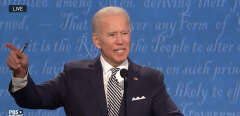 Joe Biden lors du débat avec Donald Trump à Cleveland, le 29 septembre.