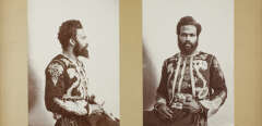 Charles Obzée Duchemin, 27 ans.
Tambour Major de la Garde Impériale.
Métis franco-caraîbe né à Ste Rose, Guadeloupe.
Photo de Philippe Jacques  Potteau (1807-1876).