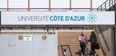 Entree de l'Universite Cote d'Azur ouverte a Nice FRANCE - 26/04/2021//SYSPEO_sysD001/2104262006/Credit:SYSPEO/SIPA/2104262007