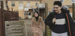 Siblings Hebat and Mohammed Al-Sweidani outside the family's home in Oure, Denmark. The house is located next to vineyard fields.
Hebat had her visa revoked while her brother had his visa extended. Hebat lives at an asylum center with their parents and are only able to go home to her brother on the weekends.

The Al-Sweidani family lives in the remote village Oure on the island Fyn in the Danish countryside.


Story on migrants in Denmark for L'OBS
Photographer: Charlotte de la Fuente