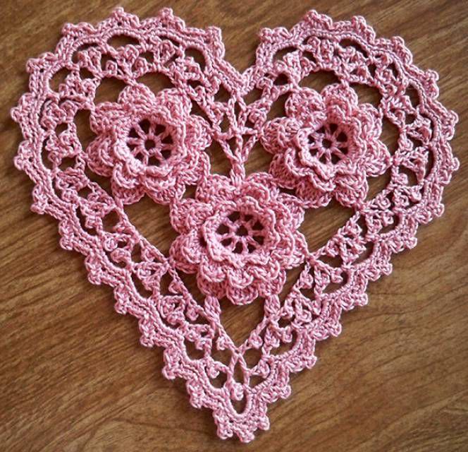 Roses Crochet Doily Free Pattern