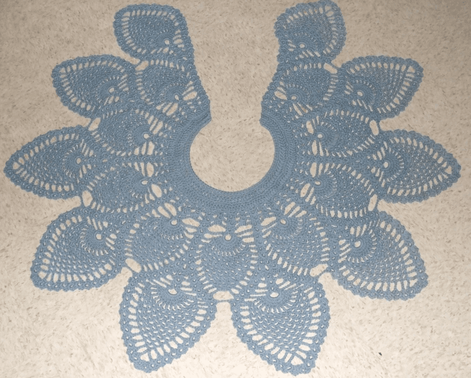 Pineapple Doily Shawl Free Crochet Pattern