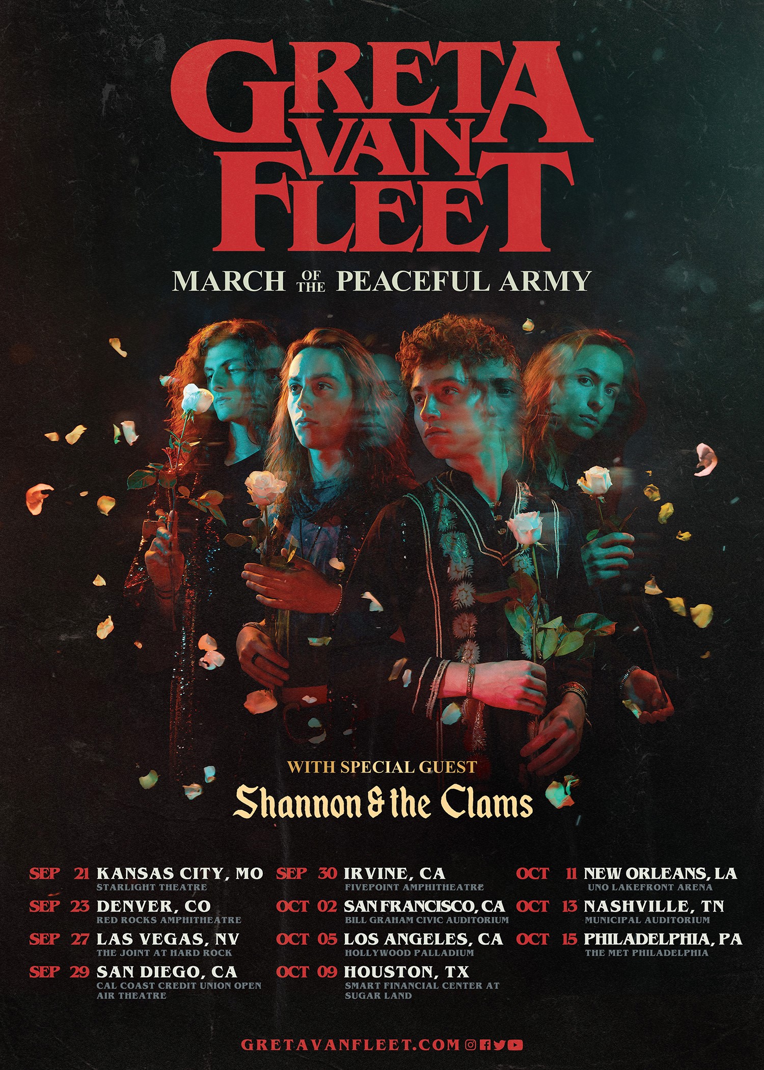 GRETA VAN FLEET ANNOUNCES FALL LEG OF ITS 2019 MARCH OF THE PEACEFUL ARMY TOUR