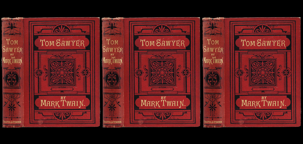 TODAY: In 1876, a review of Mark Twain’s The Adventures of Tom Sawyer (published by Chatto & Windus in London) appears in a British magazine, six months before the illustrated edition is published in the United States.