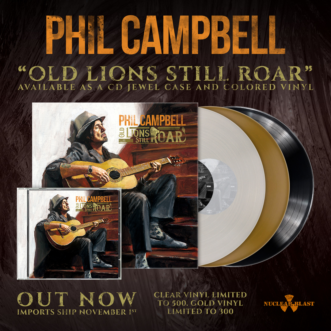 PHIL CAMPBELL - Releases Brand New Song "Straight Up [feat. Rob Halford]" + Old Lions Still Roar Out Now!