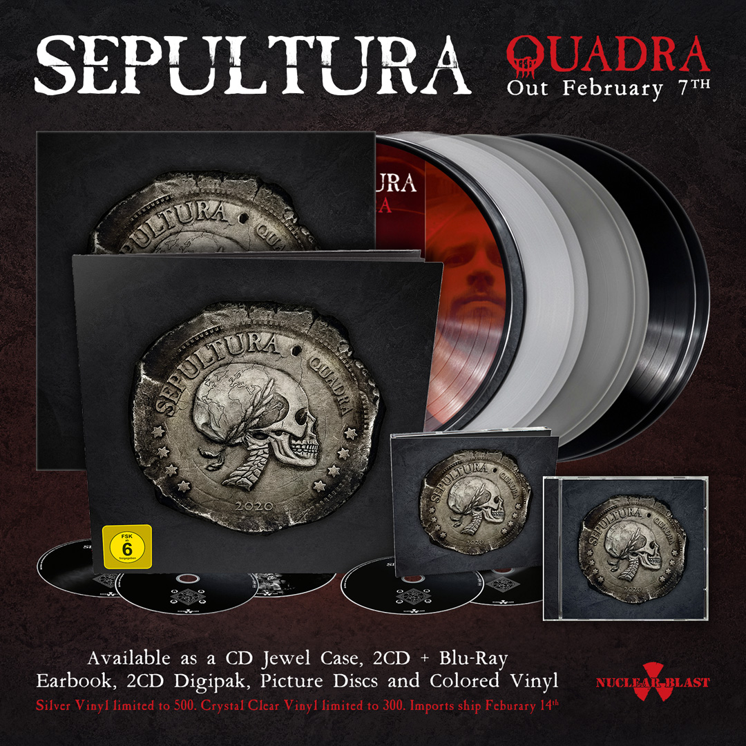 SEPULTURA - Announces Their Quadra 2020 North American Tour!