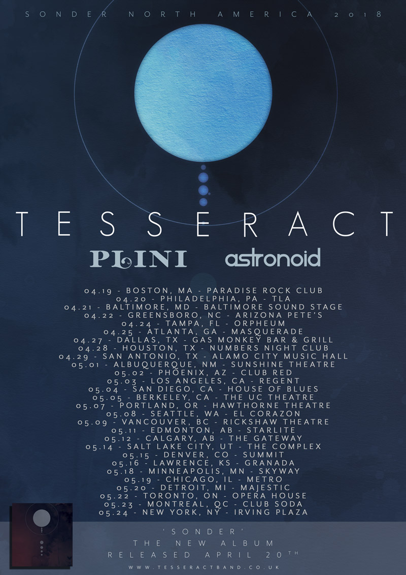 TesseracT + Billboard Premiere "Smile," Tour Starts + Album Out This Week