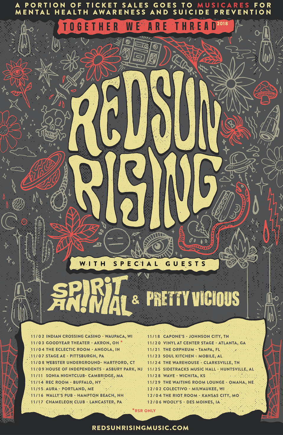 Red Sun Rising Announce Headline Tour Dates + Release Powerful Video For "Stealing Life"