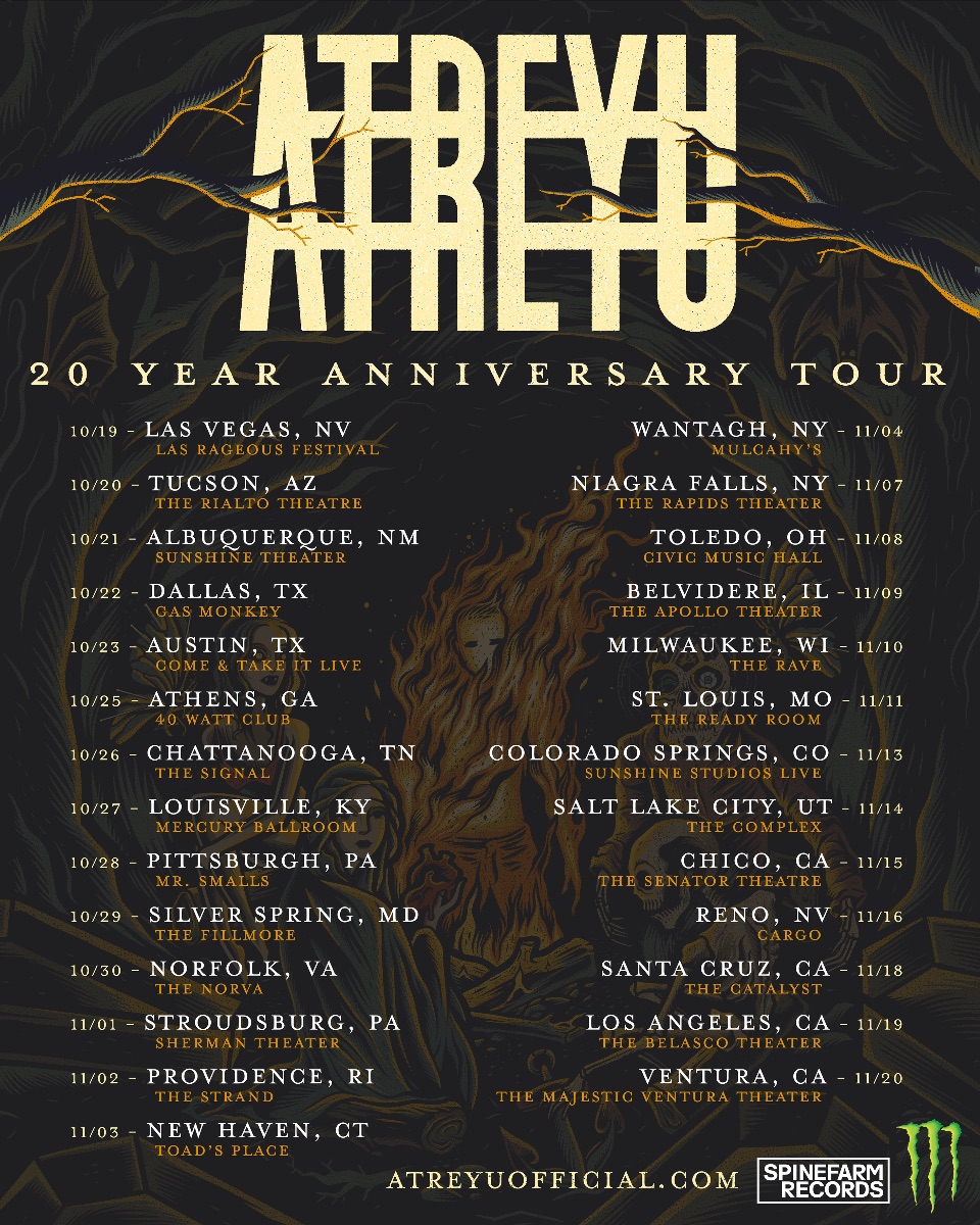 Atreyu Announce Fall 2019 Anniversary Tour