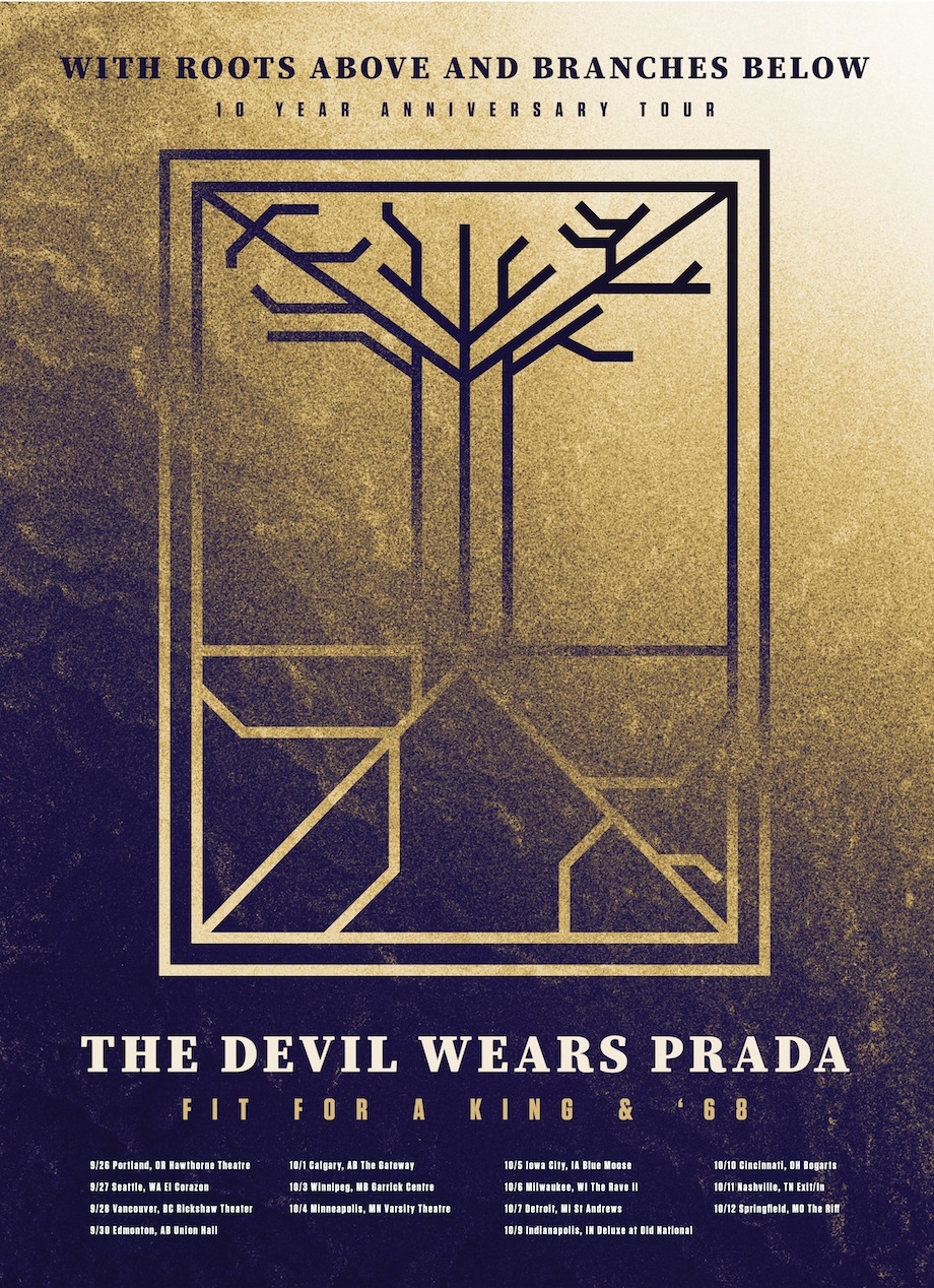 The Devil Wears Prada Announce Fall Tour Celebrating 10th Anniversary of "With Roots Above and Branches Below"