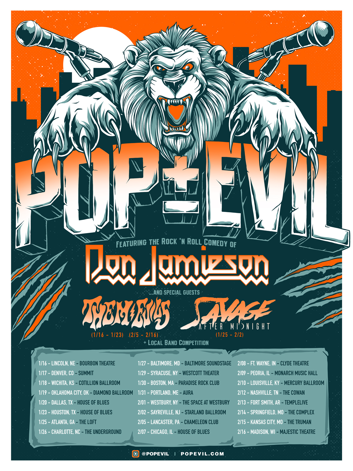 Pop Evil Announce U.S. Headline Tour, Don Jamieson to Support