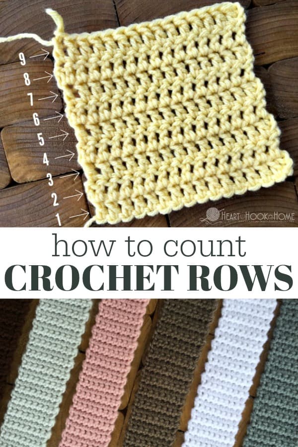 How to count crochet rows